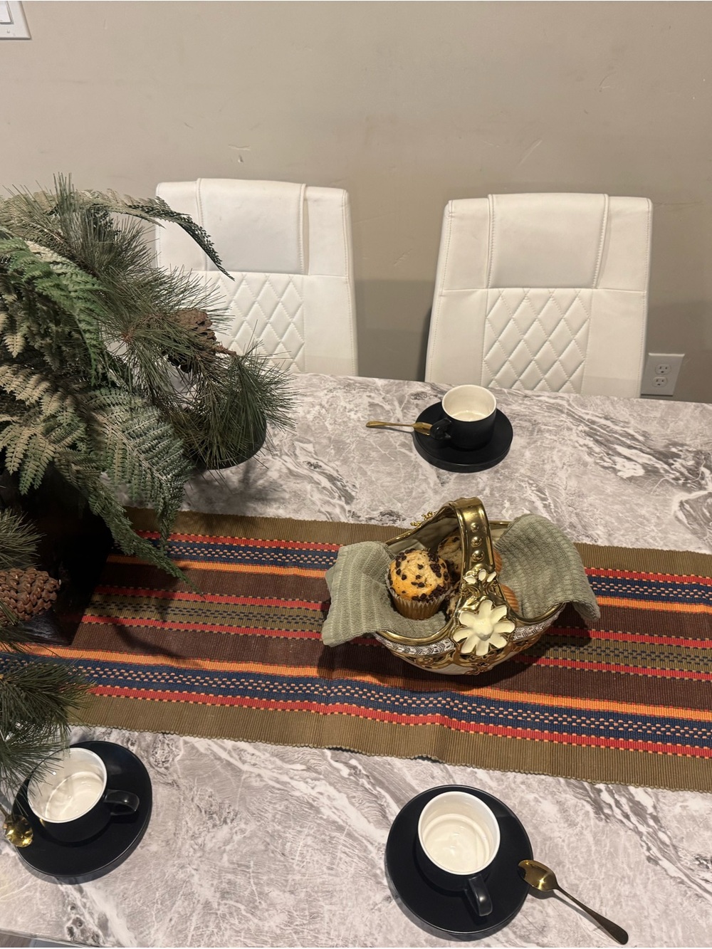 World Market, table runner multi color 70” X 4” inches long